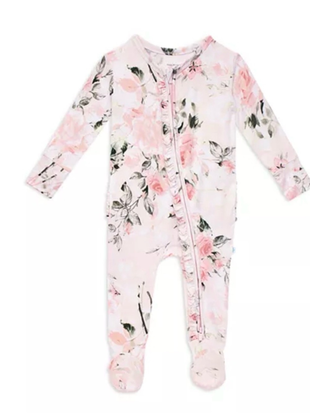 Posh Peanut Vintage Pink Rose footie 0-3M NWT